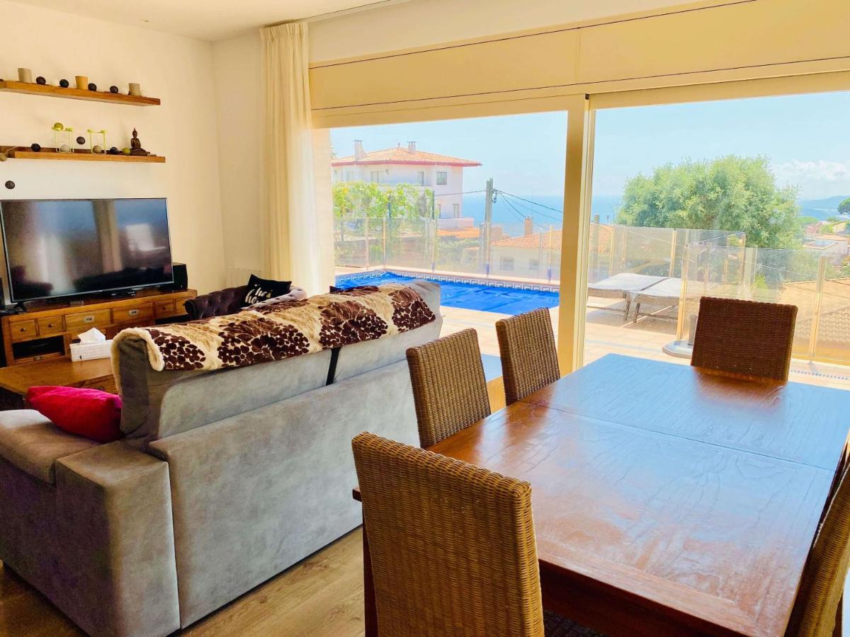 Luxury Villa Investingspain With Sea Views, Pool And Jacuzzi Lloret de Mar Exteriör bild