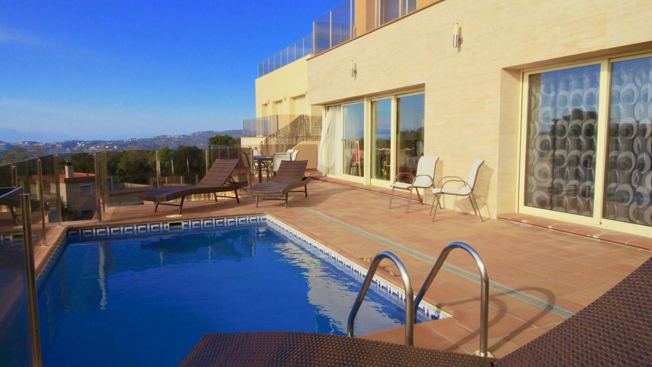 Luxury Villa Investingspain With Sea Views, Pool And Jacuzzi Lloret de Mar Exteriör bild